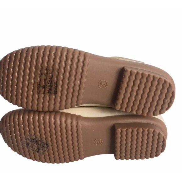 Yoki Dylan Duck Boots Womens 8 Insulated Cream/Beige Rubber Lace-Up Outdoors - Picture 10 of 13